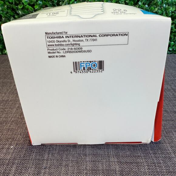 NIB Toshiba LED Par 30 Warm White Replaces 65 W Lighting Bulb New - Picture 6 of 6
